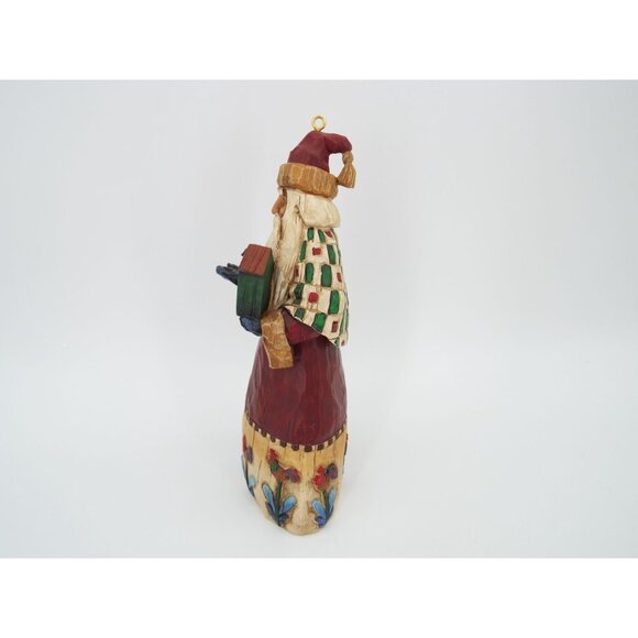 Jim Shore Heartwood Creek 2002 Santa with Bird and Birdhouse Ornament Figurine - Picture 2 of 10